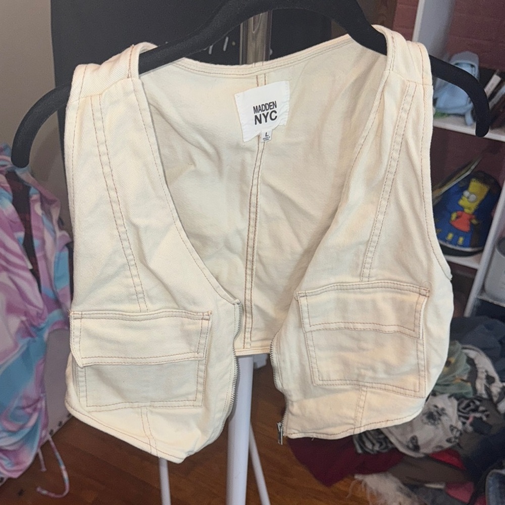 Cream Women's Vest Top